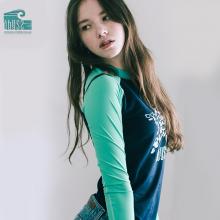 韩国Abyss水母衣速干长袖潜水服冲浪滑水紧身防晒泳上衣女士WT302